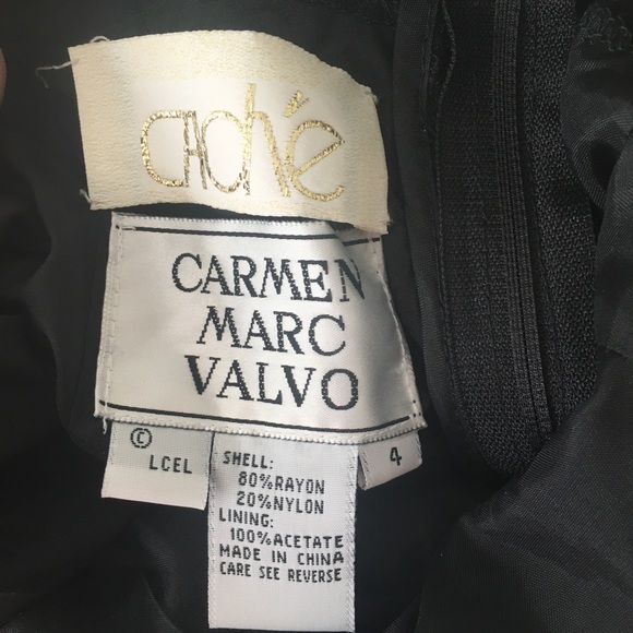 Carmen Marc Valvo Cache | Beaded Evening Dress 4 - Picture 5 of 6